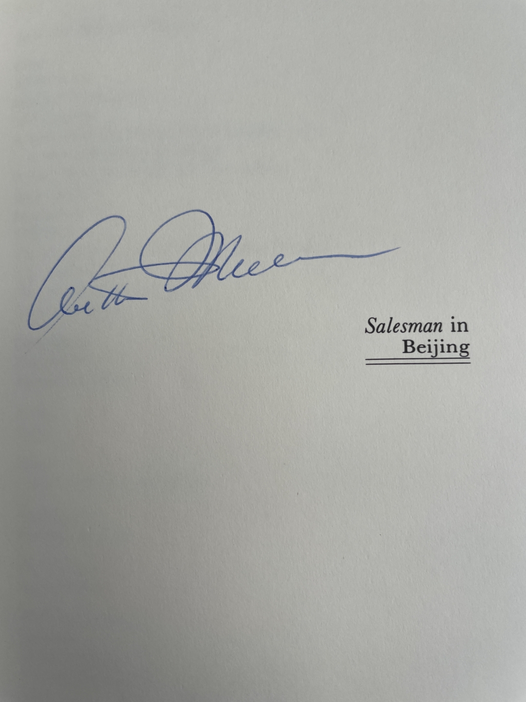 arthur miller a salesman in beijing signed first 2