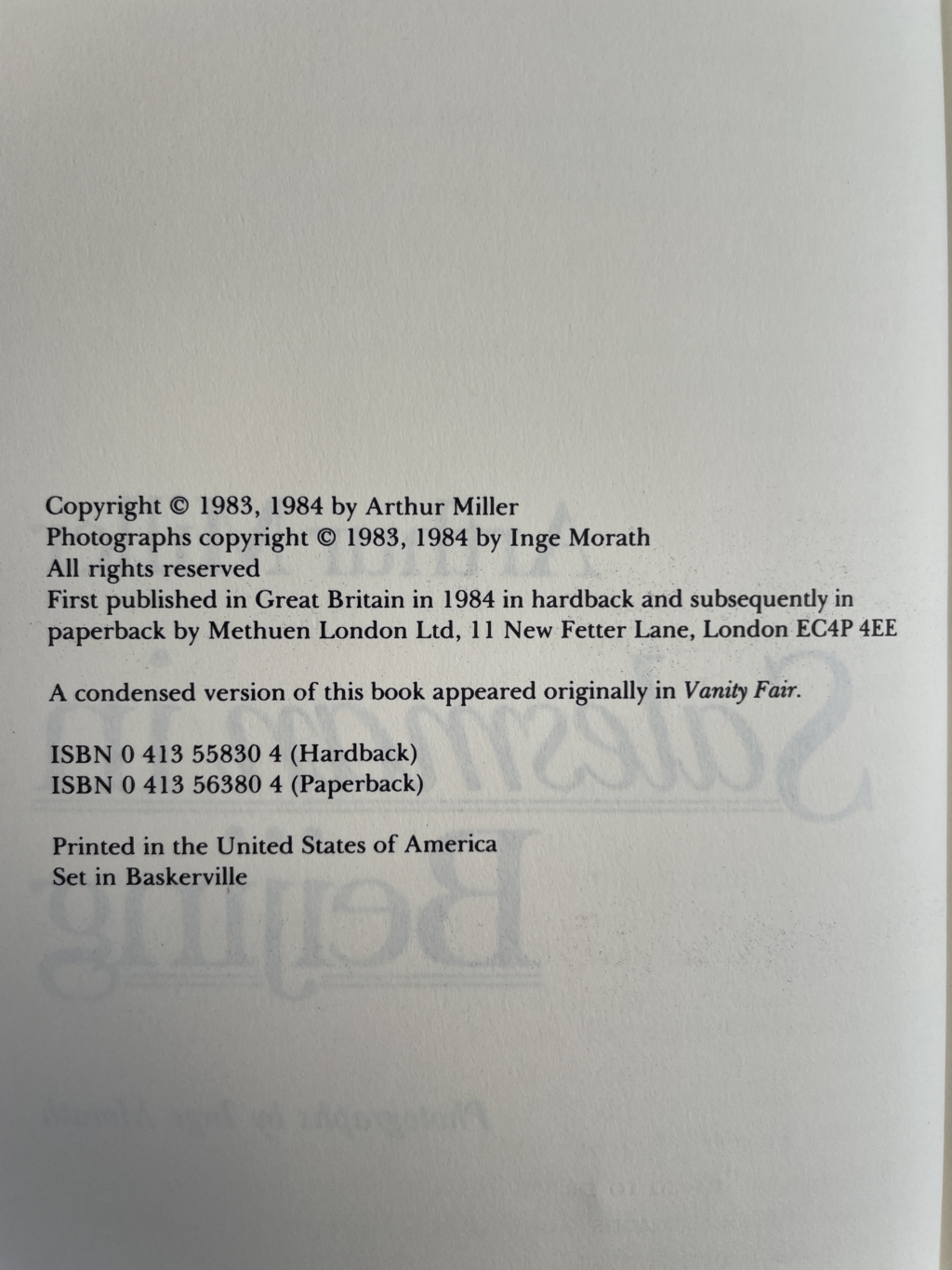 arthur miller a salesman in beijing signed first 3