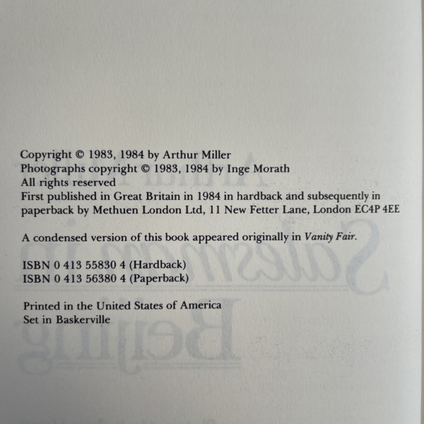 arthur miller a salesman in beijing signed first 3