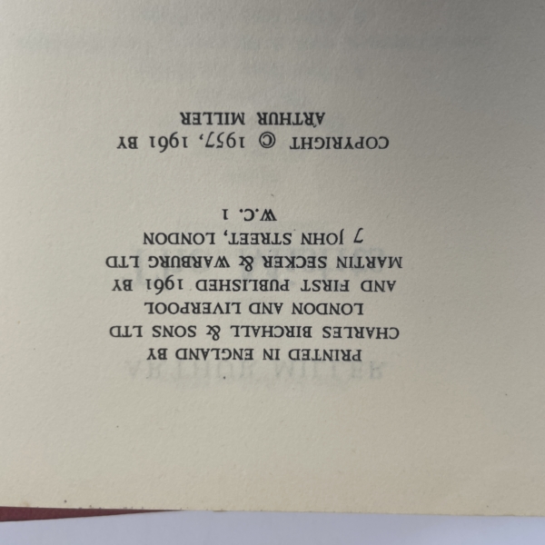 arthur miller the misfits first ed2