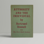 bertrand russell authority and the individual first ed1