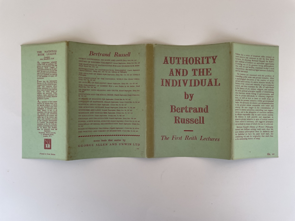 bertrand russell authority and the individual first ed4