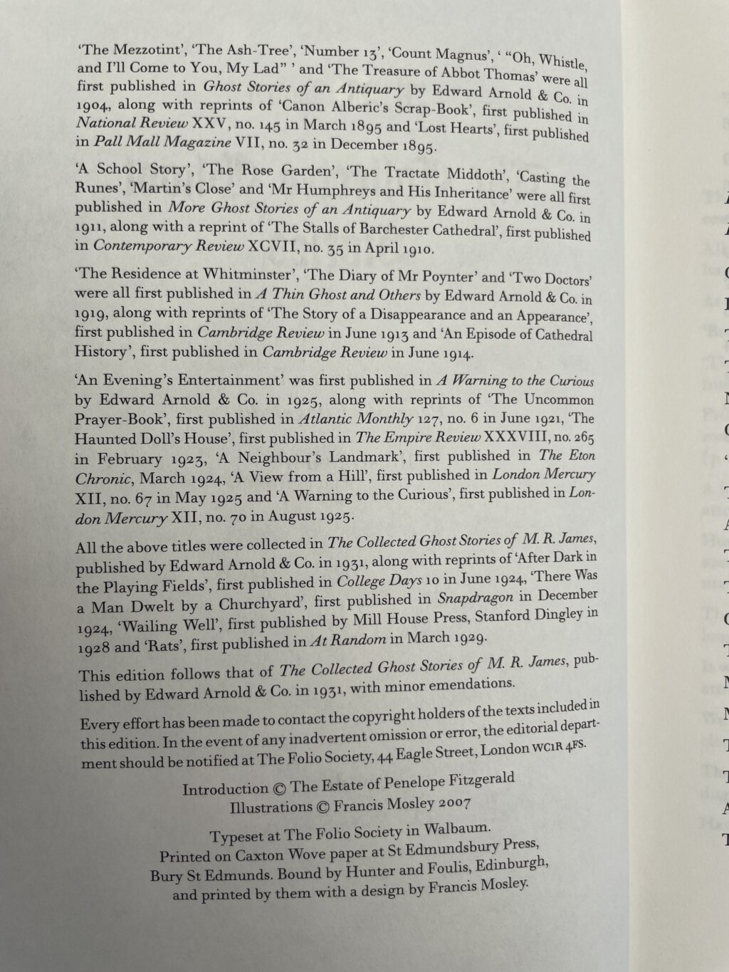 collected ghost stories folio2
