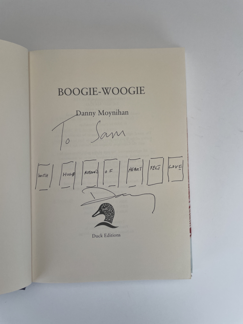 danny moynihan boogie woogie first ed2