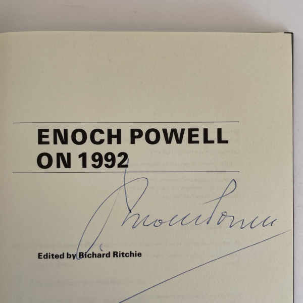 enoch powell 1992 signed first 2