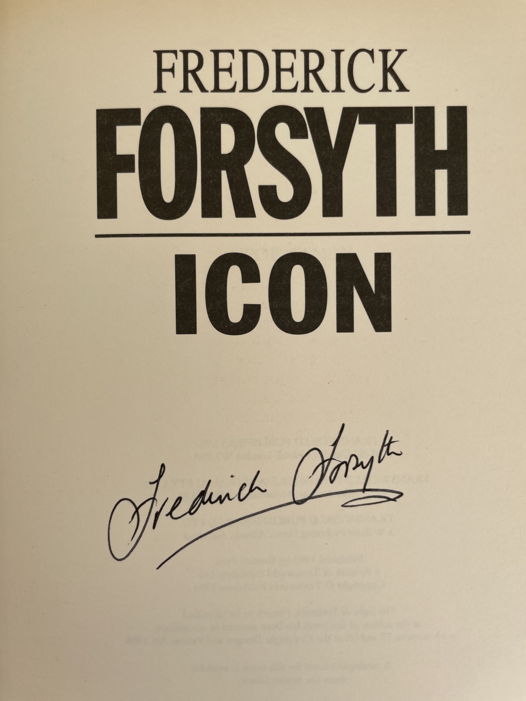 frederick forsyth icon signed first ed2