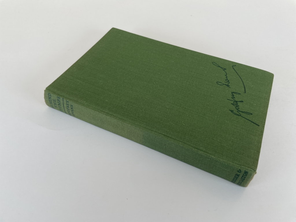 godfrey evans behind the stumps signed first 3