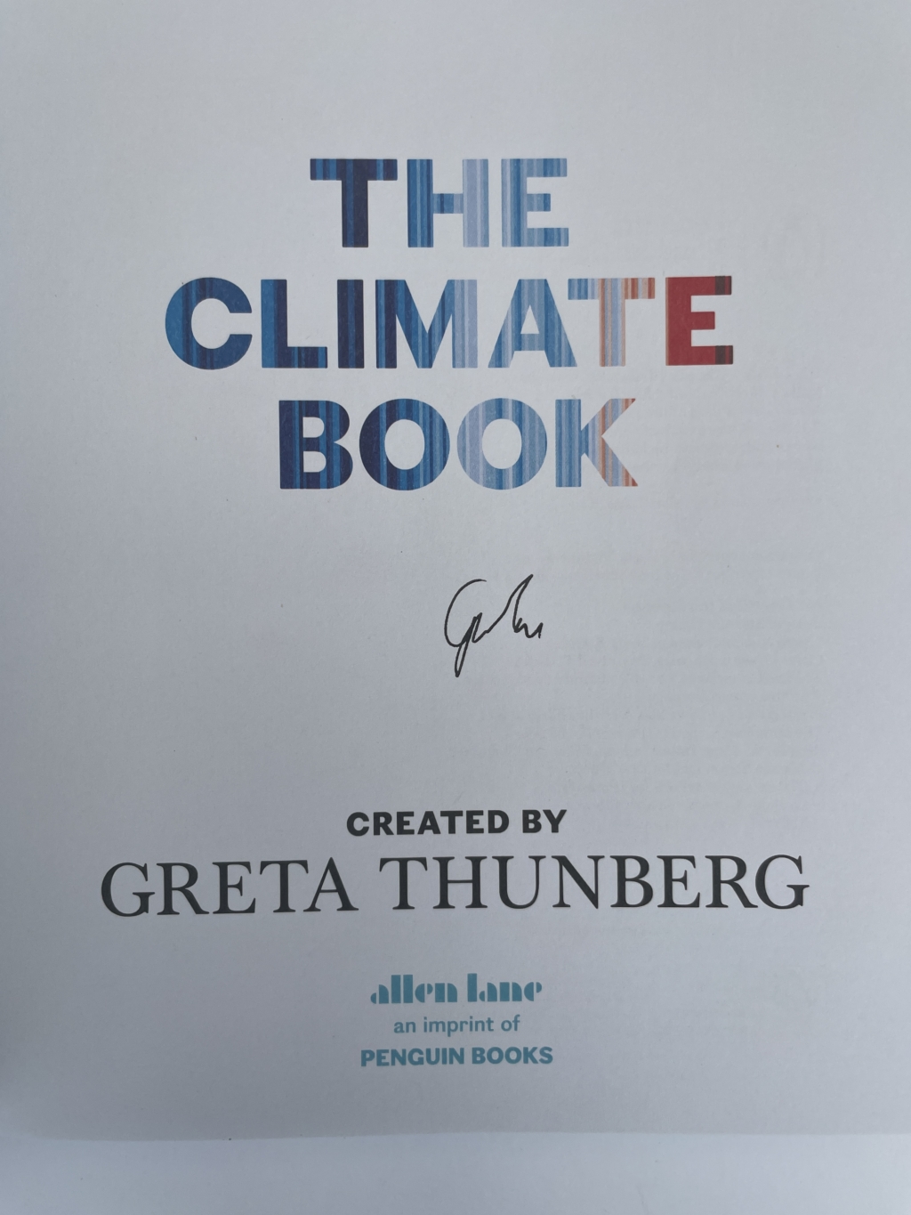 greta thunberg the climate book signed first2