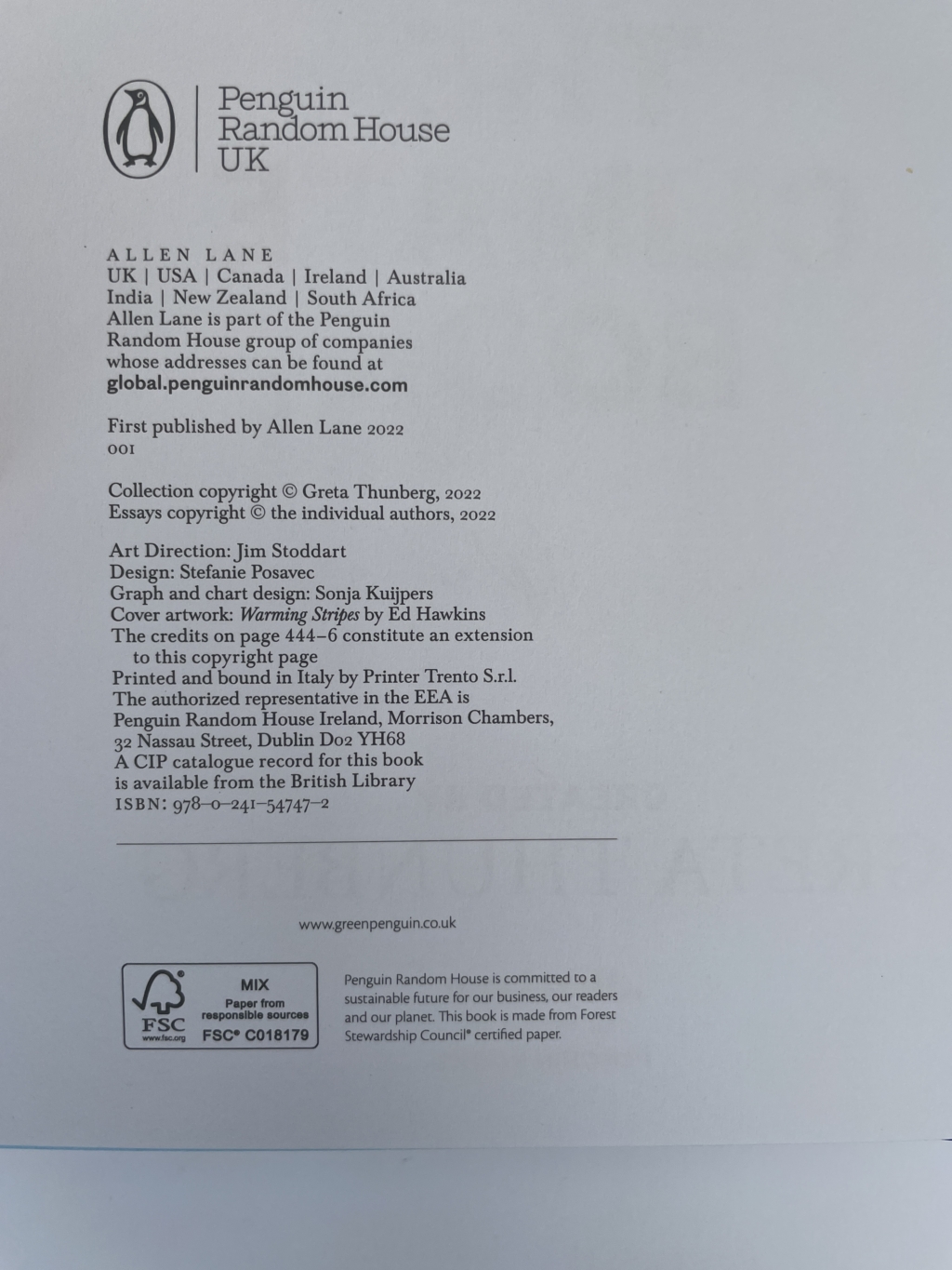 greta thunberg the climate book signed first3