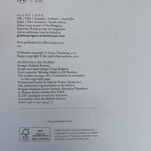 greta thunberg the climate book signed first3