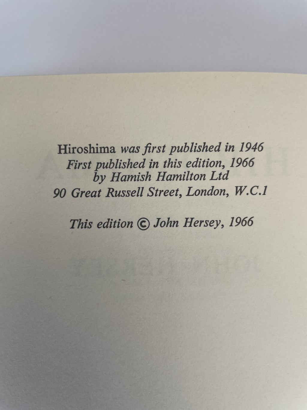john hersey hiroshima first ed2