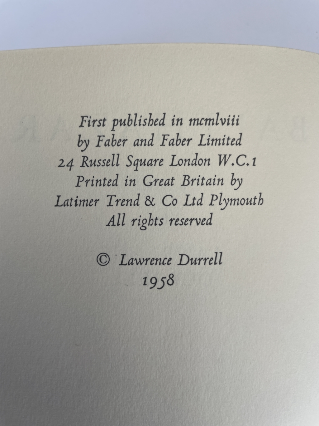lawrence durrell alexandria quartet first 4