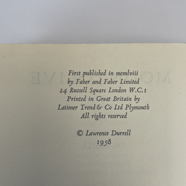 lawrence durrell alexandria quartet first 5
