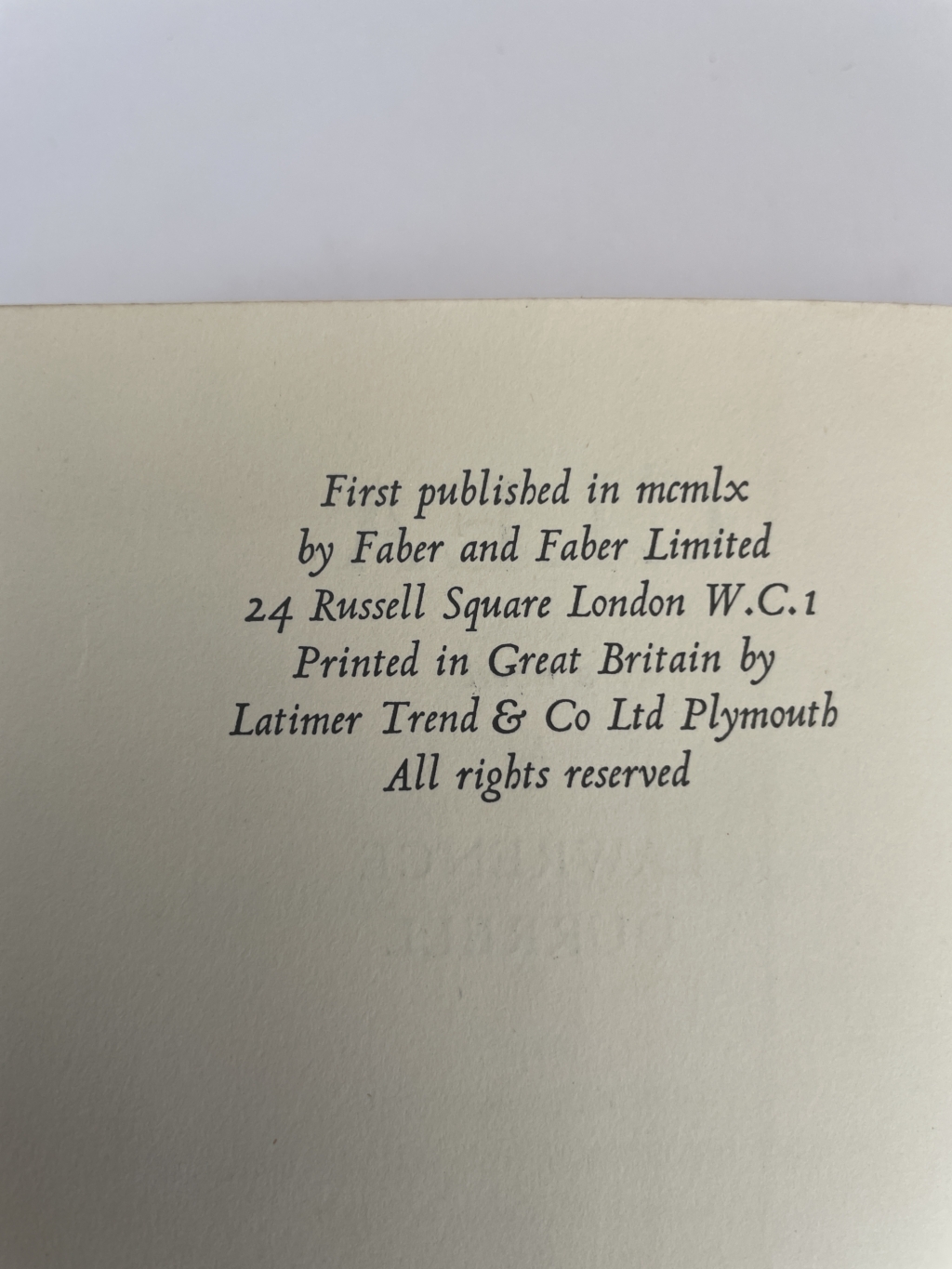 lawrence durrell alexandria quartet first 6