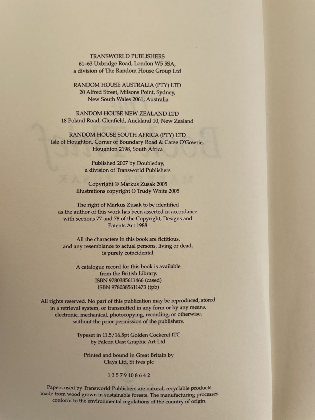markus zusaj the book thief first edi2
