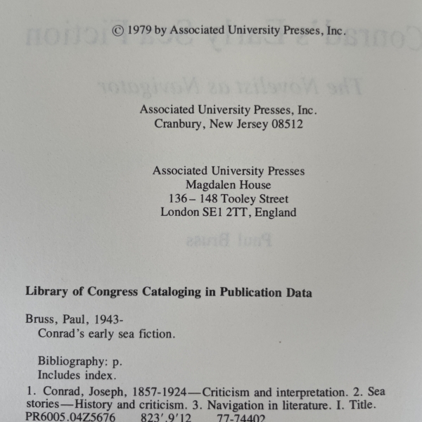 paul bruss conrads earl sea fiction with letter 2