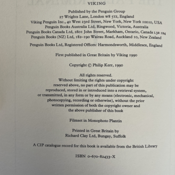 philip kerr the pale criminal first edi2