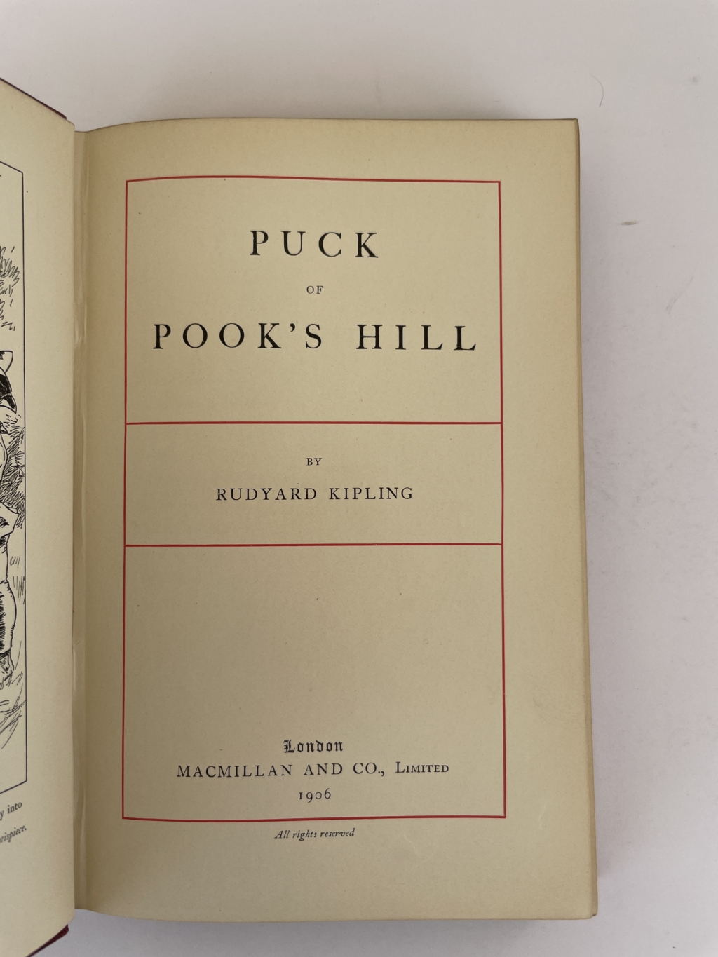 rudyard kipling puck of pooks hall first 185 2