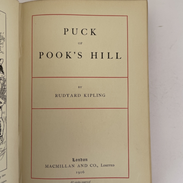 rudyard kipling puck of pooks hall first 185 2