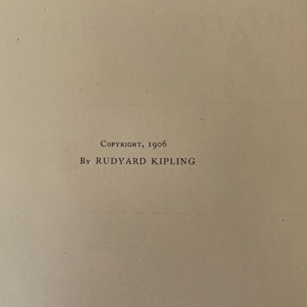 rudyard kipling puck of pooks hall first 185 3