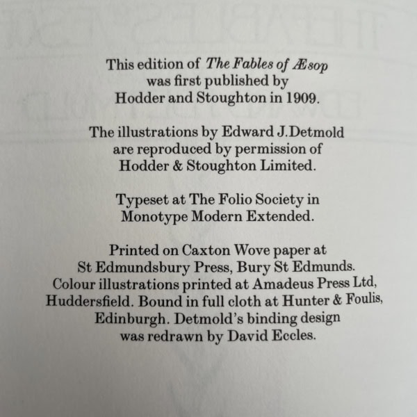 the fables of aesop folio2
