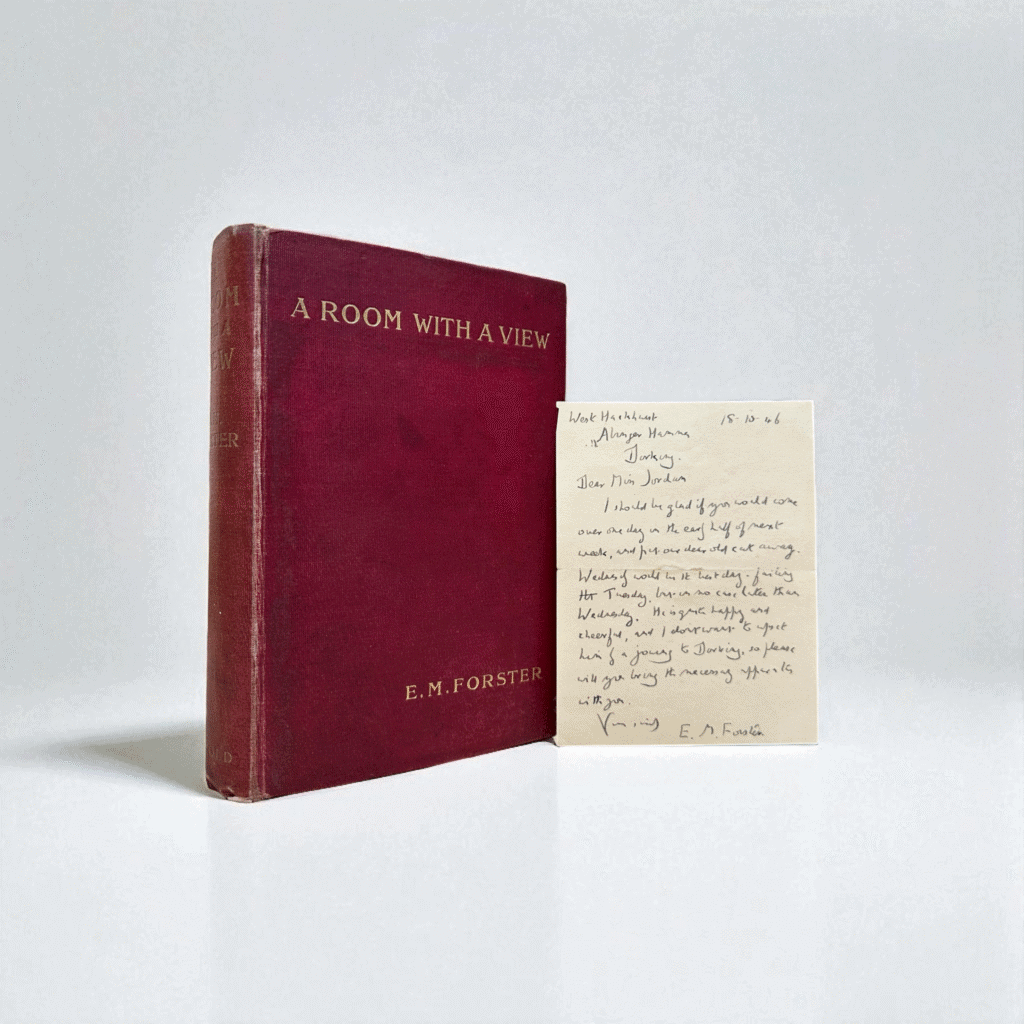 E M Forster - A Room With A View - First Edition - with ALS from Forster