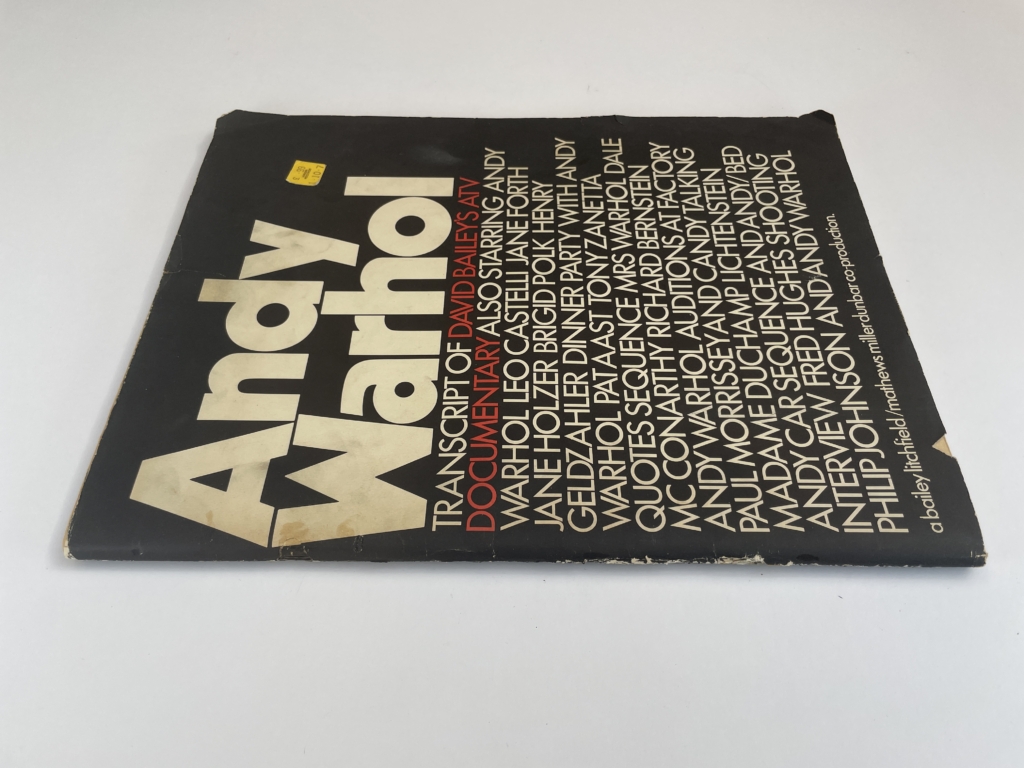 andy warhol signed by david bailey first4