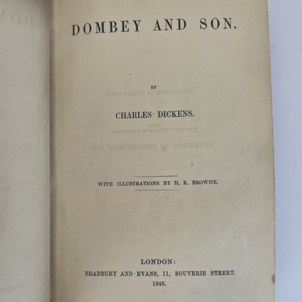 charles dickens dombey and son first edition4