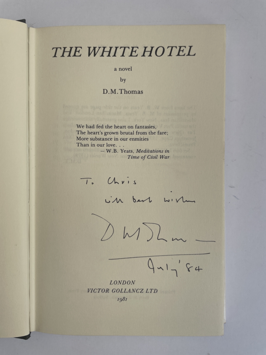 dm thomas the white hotel signed first ed2
