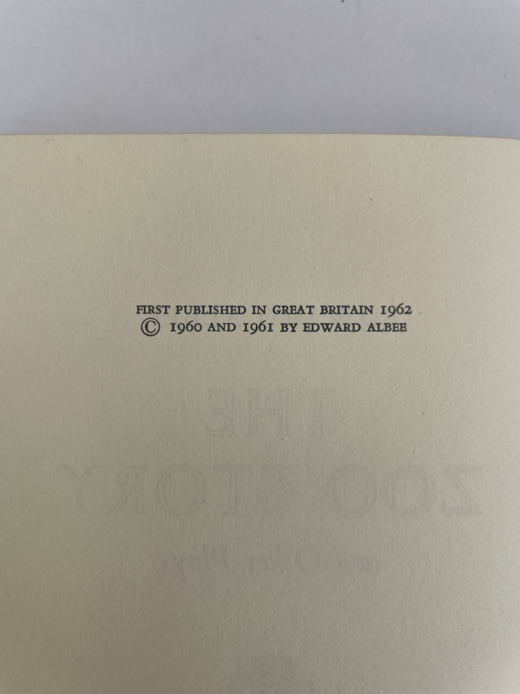 edward albee the zoo story and other plays first2