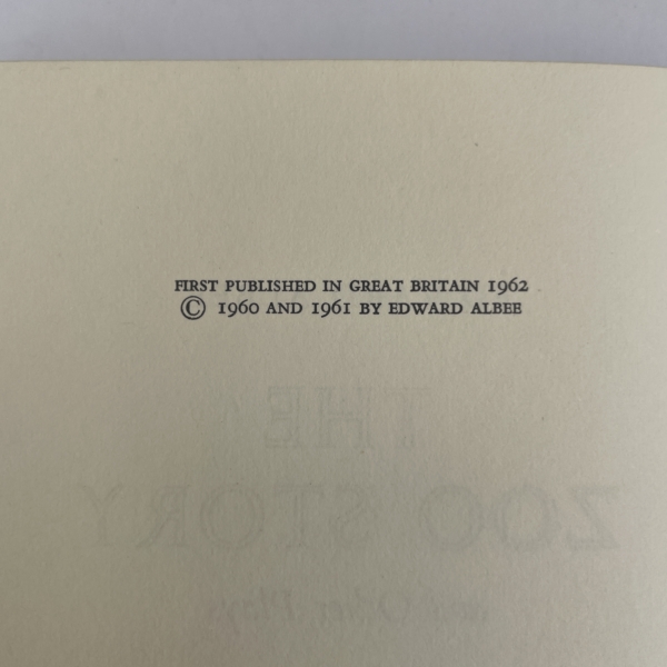 edward albee the zoo story and other plays first2