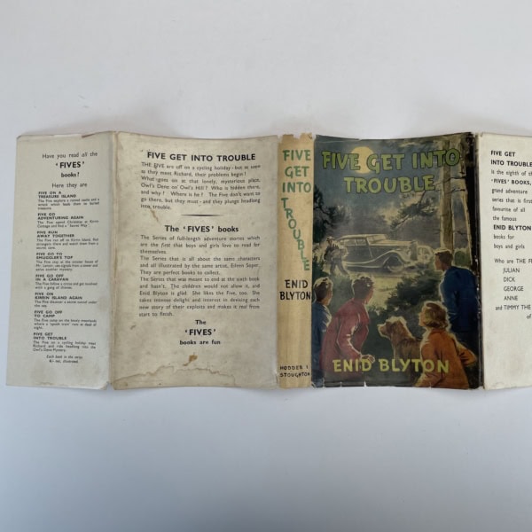 enid blyton five get into trouble signed first ed5