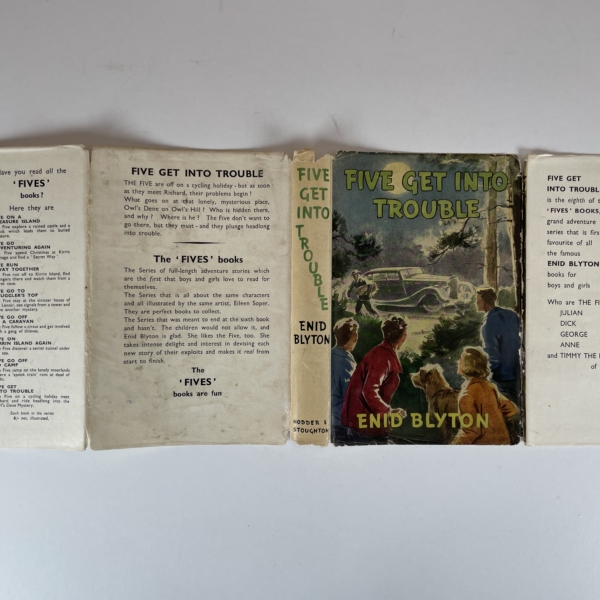 enid blyton five get into trouble signed first edition5