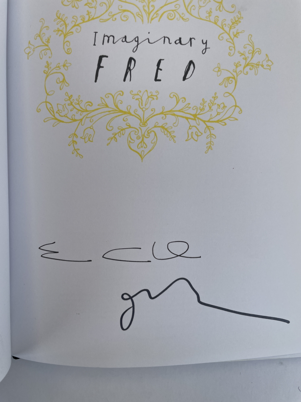 eoin colfer imaginery fred double signed 2