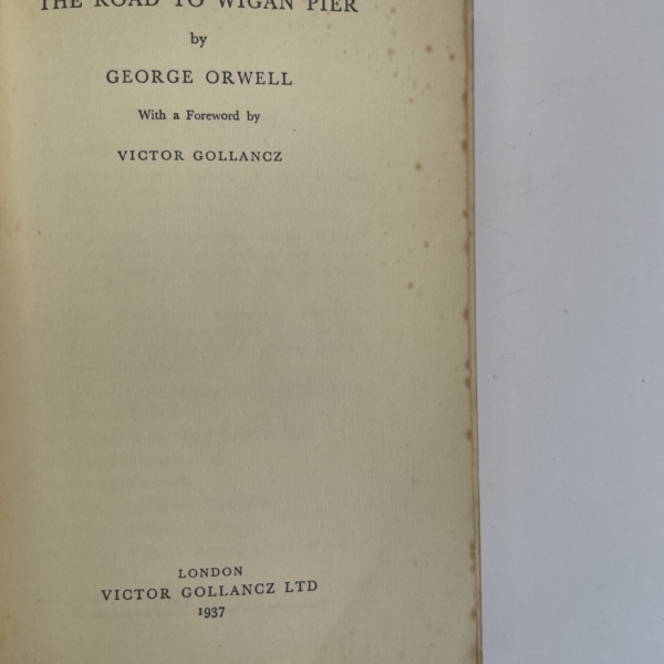 george orwell the wigan pier first2