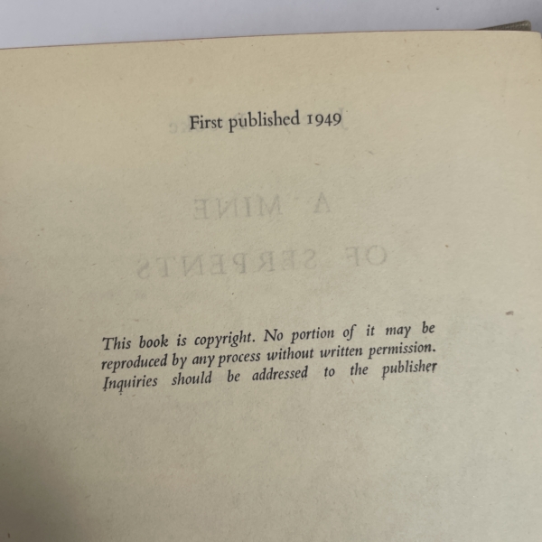 jocelyn brooke a mine of serpants signed first2