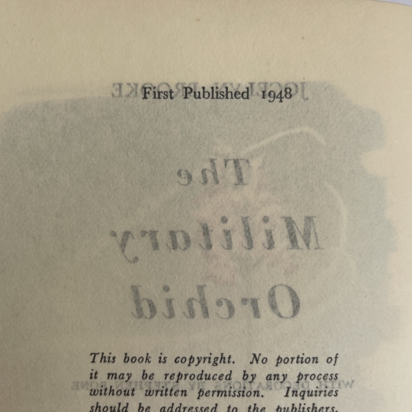 jocelyn brooke the military orchard signed first 3