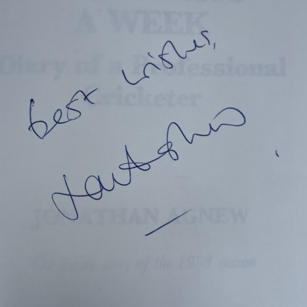 jonathan agnew 8 days a week signed first2