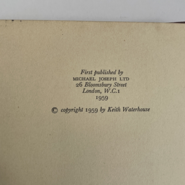 keith waterhouse billy liar first edition2