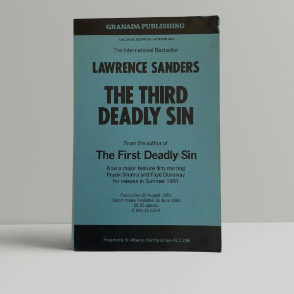 lawrence sanders the third deadly sin proof1