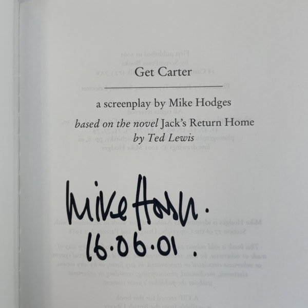 mike hodges get carter signed 2