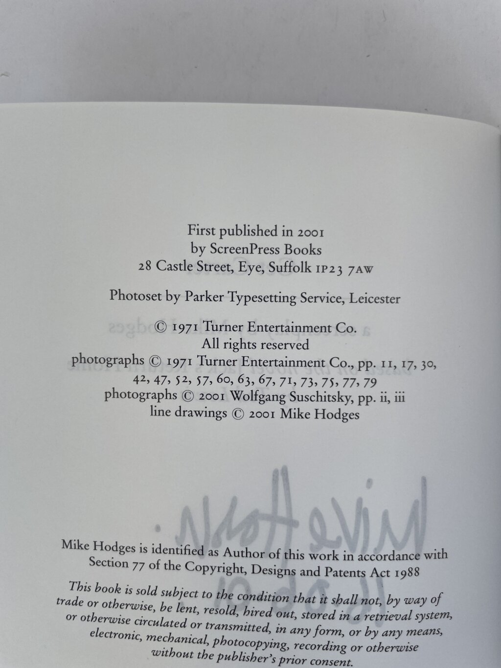 mike hodges get carter signed 3