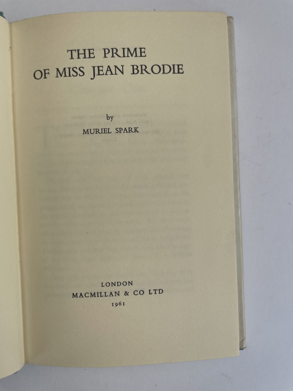 muriel spark the prime of miss jean brodie first2