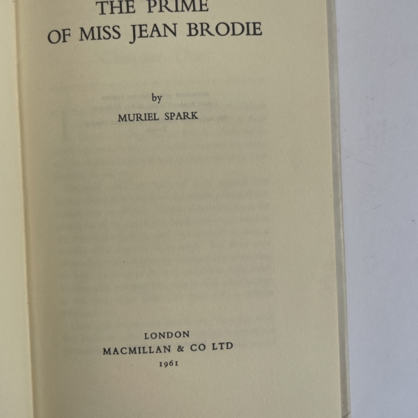 muriel spark the prime of miss jean brodie first2