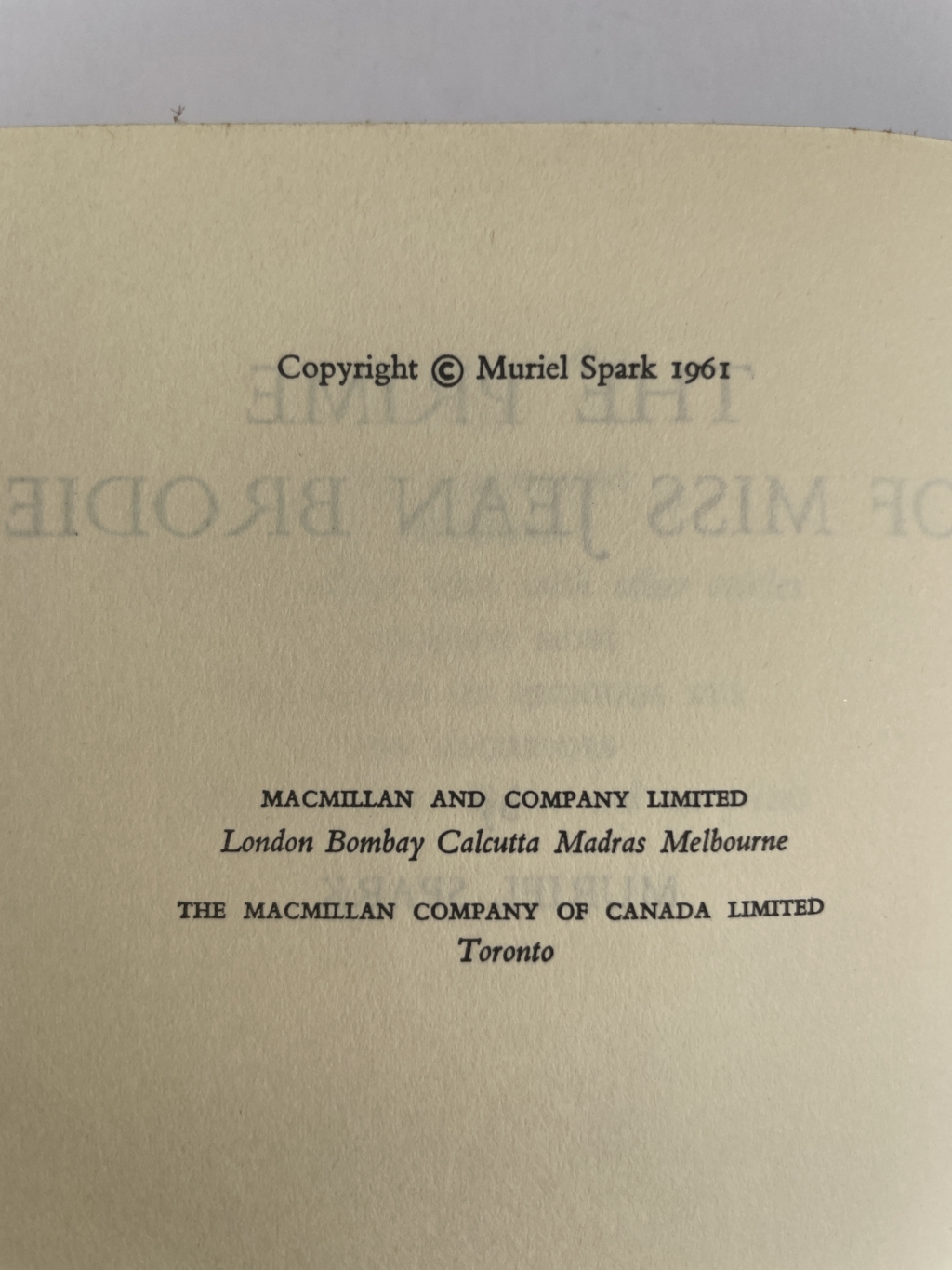 muriel spark the prime of miss jean brodie first3