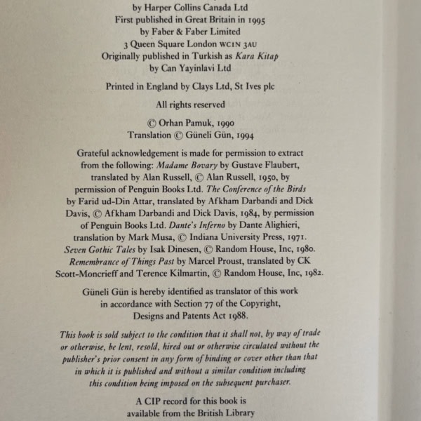 orhan pamuk the black book first2