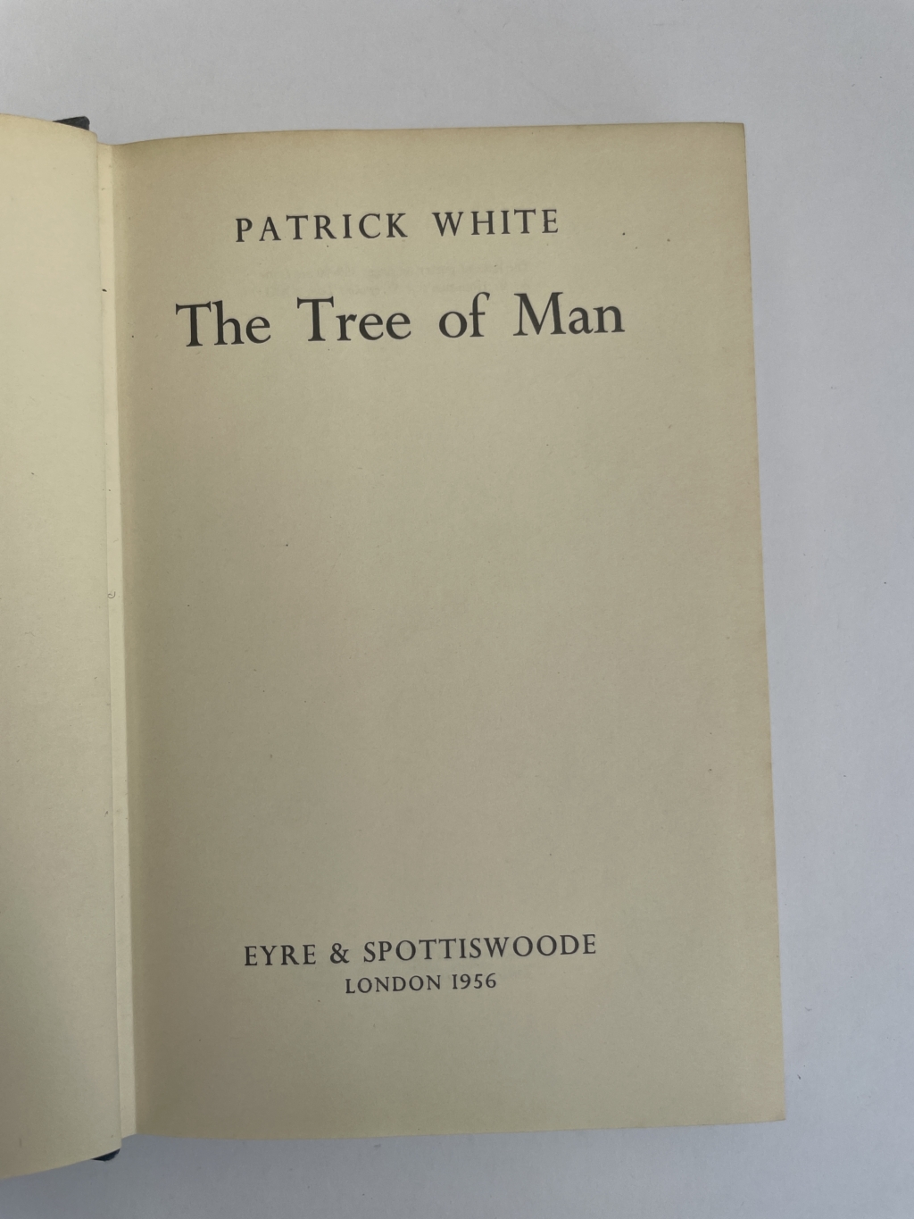 patrick white the tree of man first edition2
