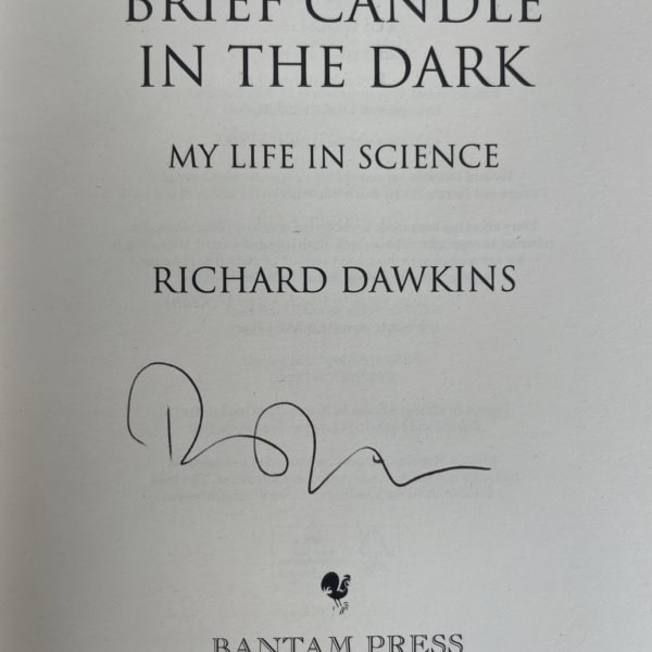 richard dawkins brief candle in the dark signed first2