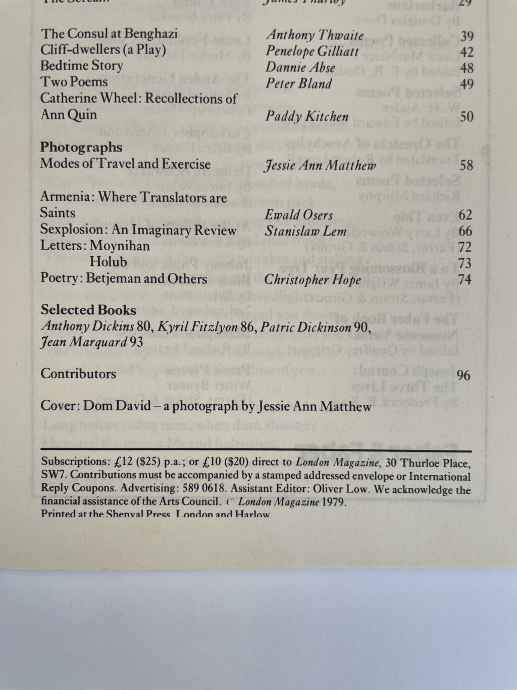 seamus heaney london magazine first2