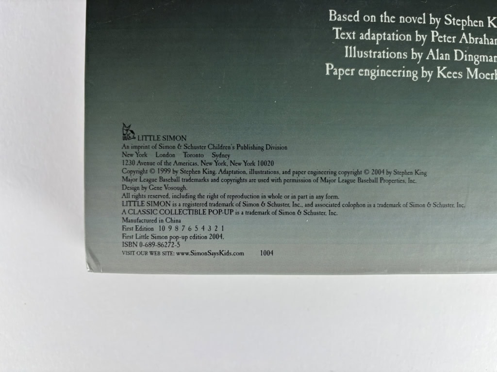 stephen king the girl who loved tom gordon pop up book first2